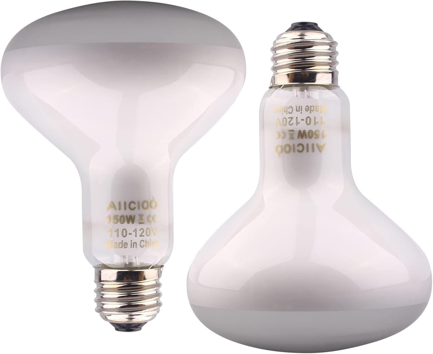 Reptile Basking Light Bulb - 150W Reptile Heat Lamp 2 Pack UVA Daylight Amphibians Basking Bulb for Bearded Dragon Turtle Hermit Crab Gecko Lizard Chicken