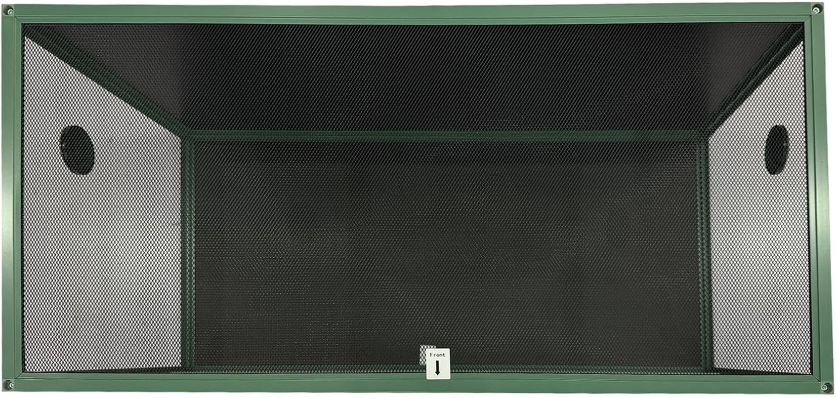 120 Gal Bearded Dragon Tank 4 X2 X2 Reptile Terrarium Enclosure with Sliding Glass Doors, Snake Enclosure Heavy Duty Top Screen Ventilation, Easy to Assemble Green