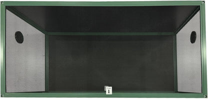 120 Gal Bearded Dragon Tank 4 X2 X2 Reptile Terrarium Enclosure with Sliding Glass Doors, Snake Enclosure Heavy Duty Top Screen Ventilation, Easy to Assemble Green