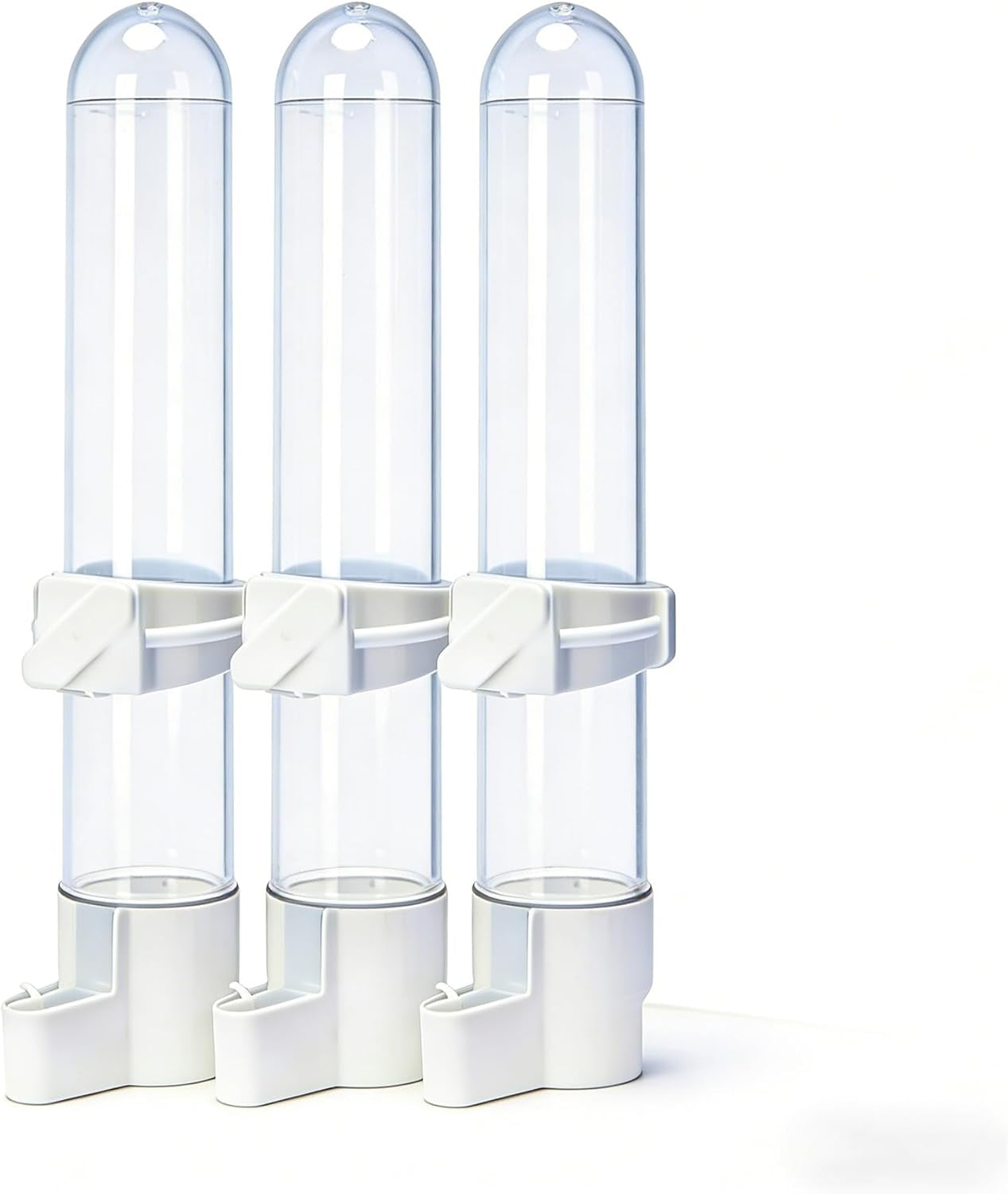 Automatic Bird Water Dispenser Cage Hanging Water Feeder with Anti-Spill Design for Parakeet Canary Small Parrot Lovebirds (3PCS 120Ml Water Dispenser)