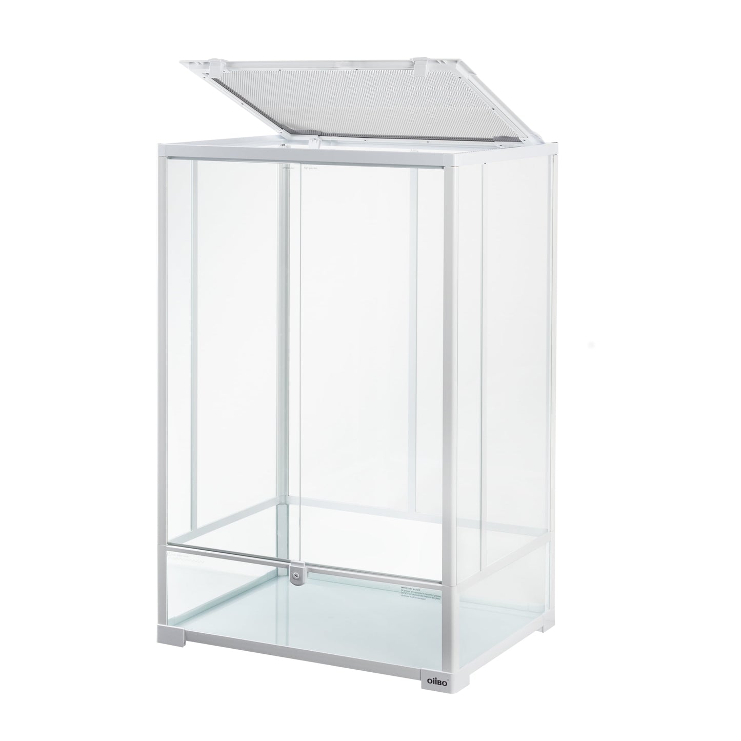 White Reptile Glass Terrarium 24 X 18 X 36 Inches