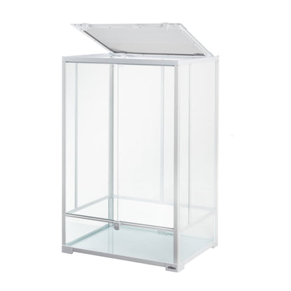 White Reptile Glass Terrarium 24 X 18 X 36 Inches