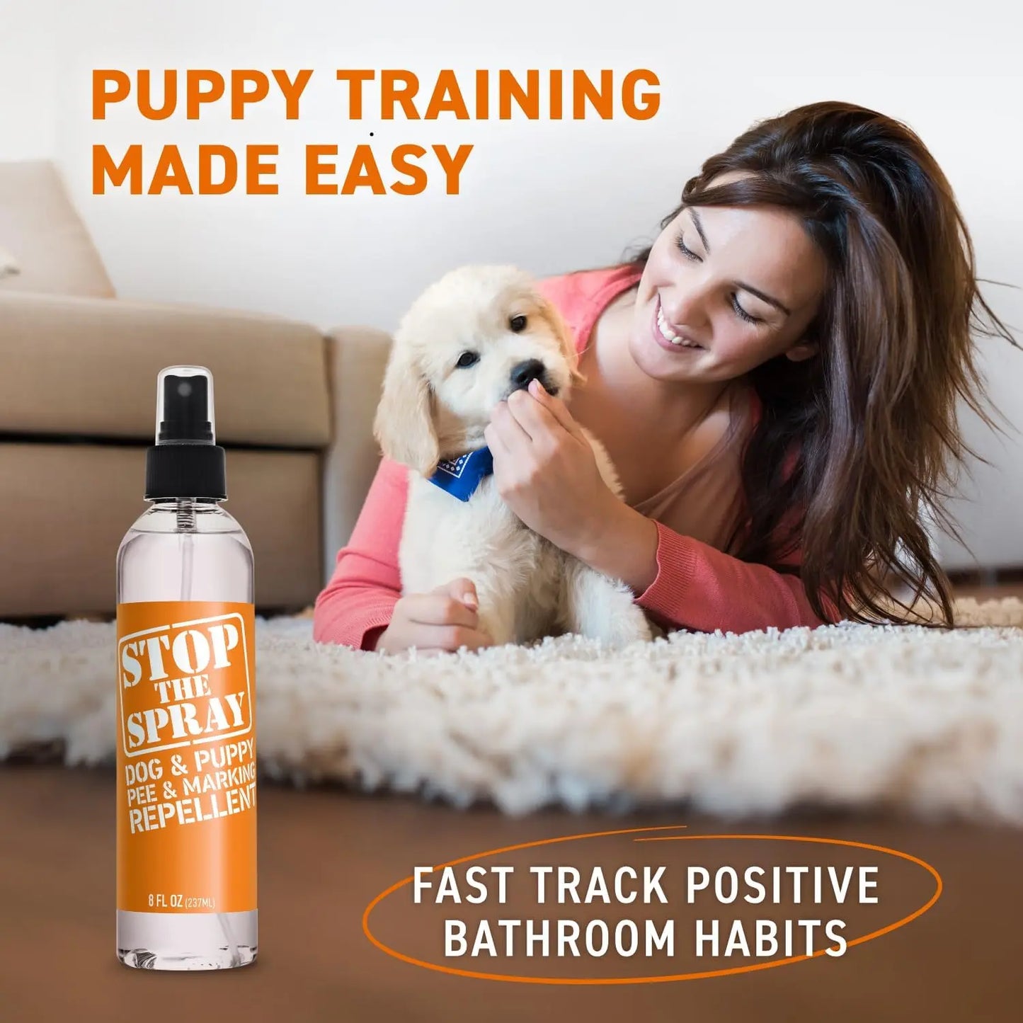 EBPP Stop the Spray - Dog & Puppy Pee Marking Repellent - Pet Training Spray - Puppy Potty Training Spray for Dogs - Dog Pee Stopper - Pee Deterrent for Dogs - No Marking Spray for Dogs Indoor