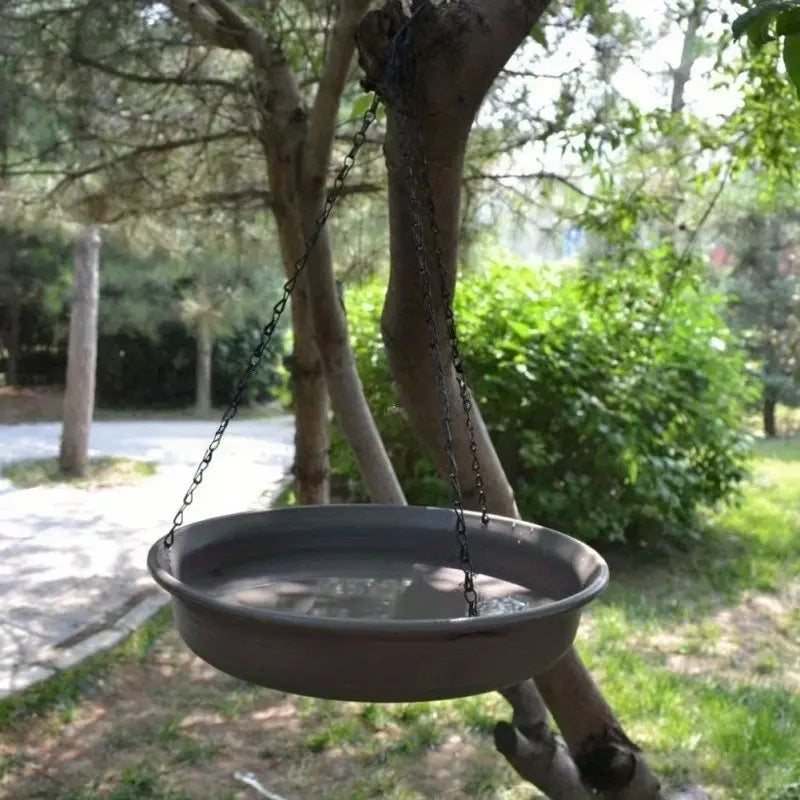 Outdoor Garden Bird Bath Tray, Hanging Bird Waterer, Bird Feeder, Bird Shower Basin, Gardening Accessory, Easy to Install, Bird Supplies