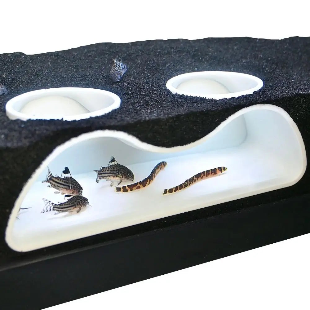 Multifunctional Aquarium Underground Tunnel Cave under Gravel Tunnel Curve Aquarium Decoration Tunnel Caves Fish Tank Decoration