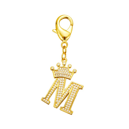 POPILY "Golden Crown" Pet Collar — Meticulously Crafted from 18K Gold-Plated Titanium Steel, Featuring a Clasp Exquisitely Set with Dazzling Cubic Zirconia. This Luxurious Collar Is Custom-Tailored for Large Dogs and Showcases a Stylish Cuban Link Design.