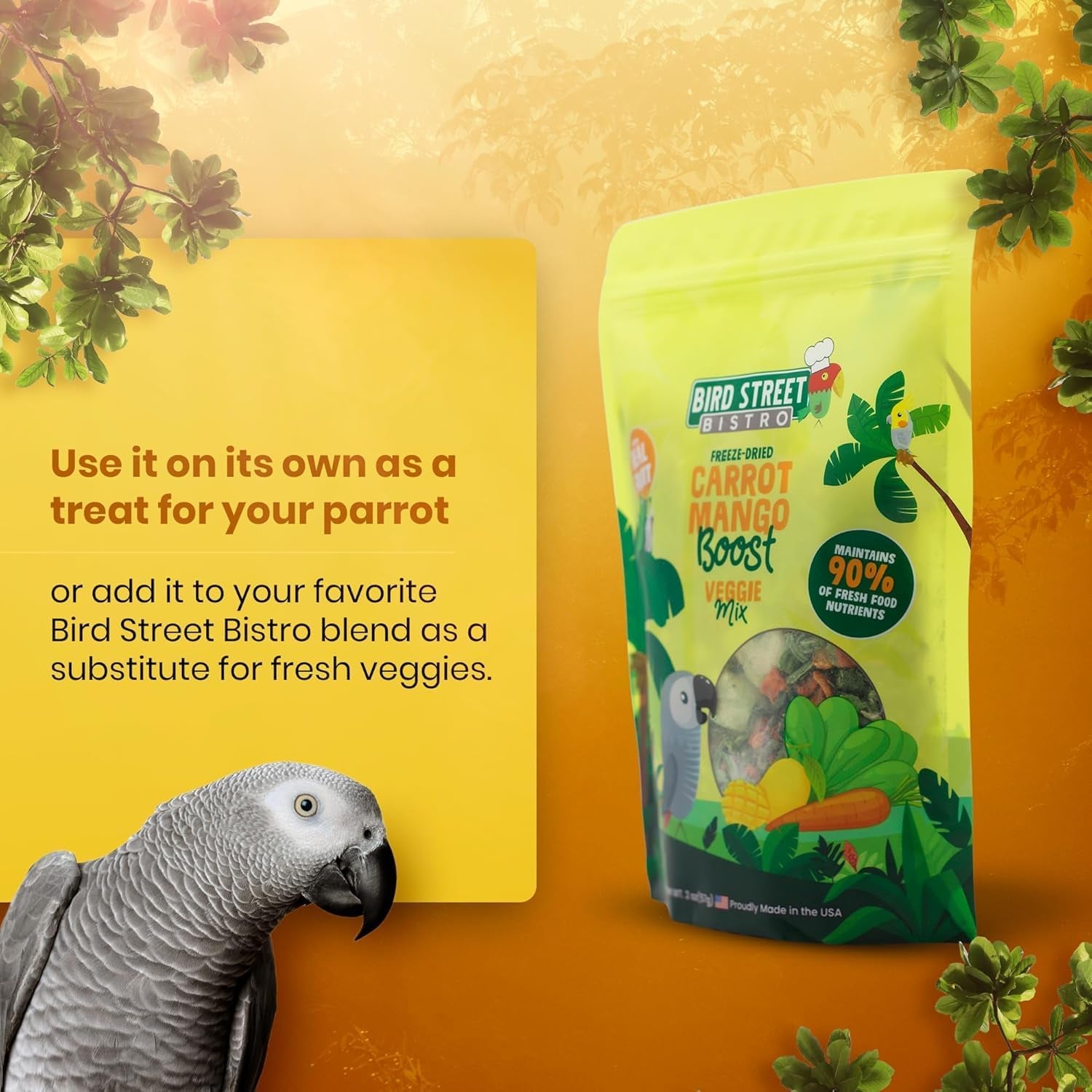 Bird Treats - Parrot & Cockatiel Food - Parakeet & Conure Treats - Topper
