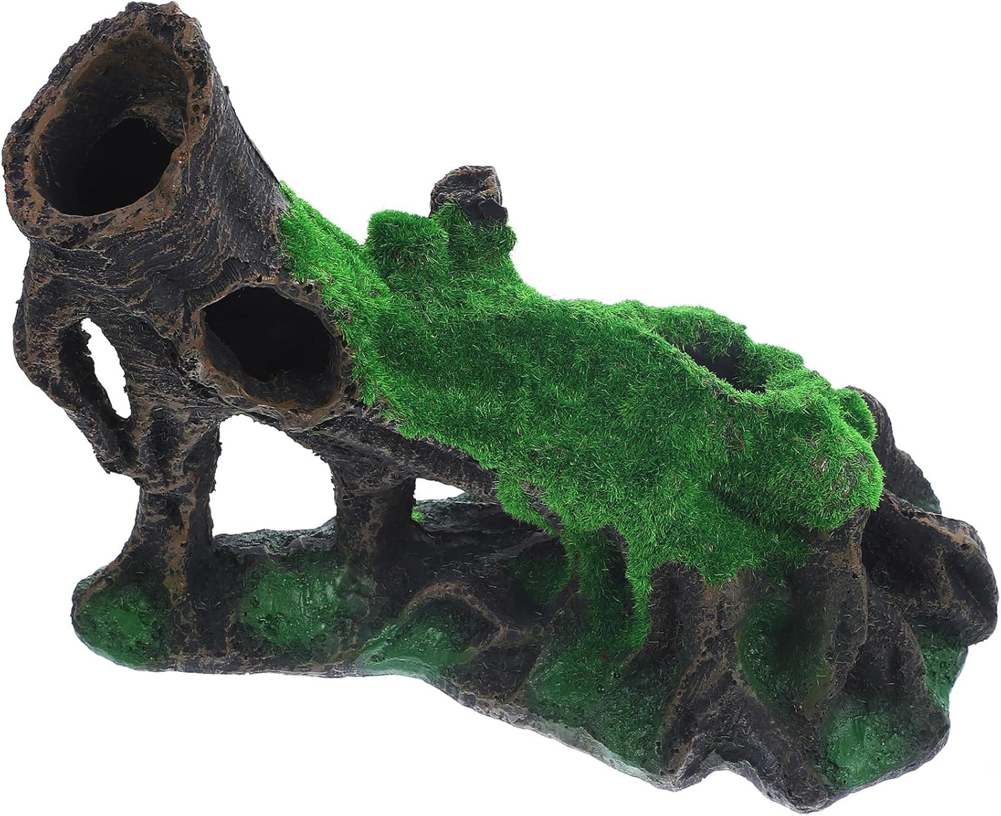 Aquarium Landscape Tree Stump Trunk Hollow Betta Cichlid Cave Rocks for Fish Hiding Tank Decoration Decorations