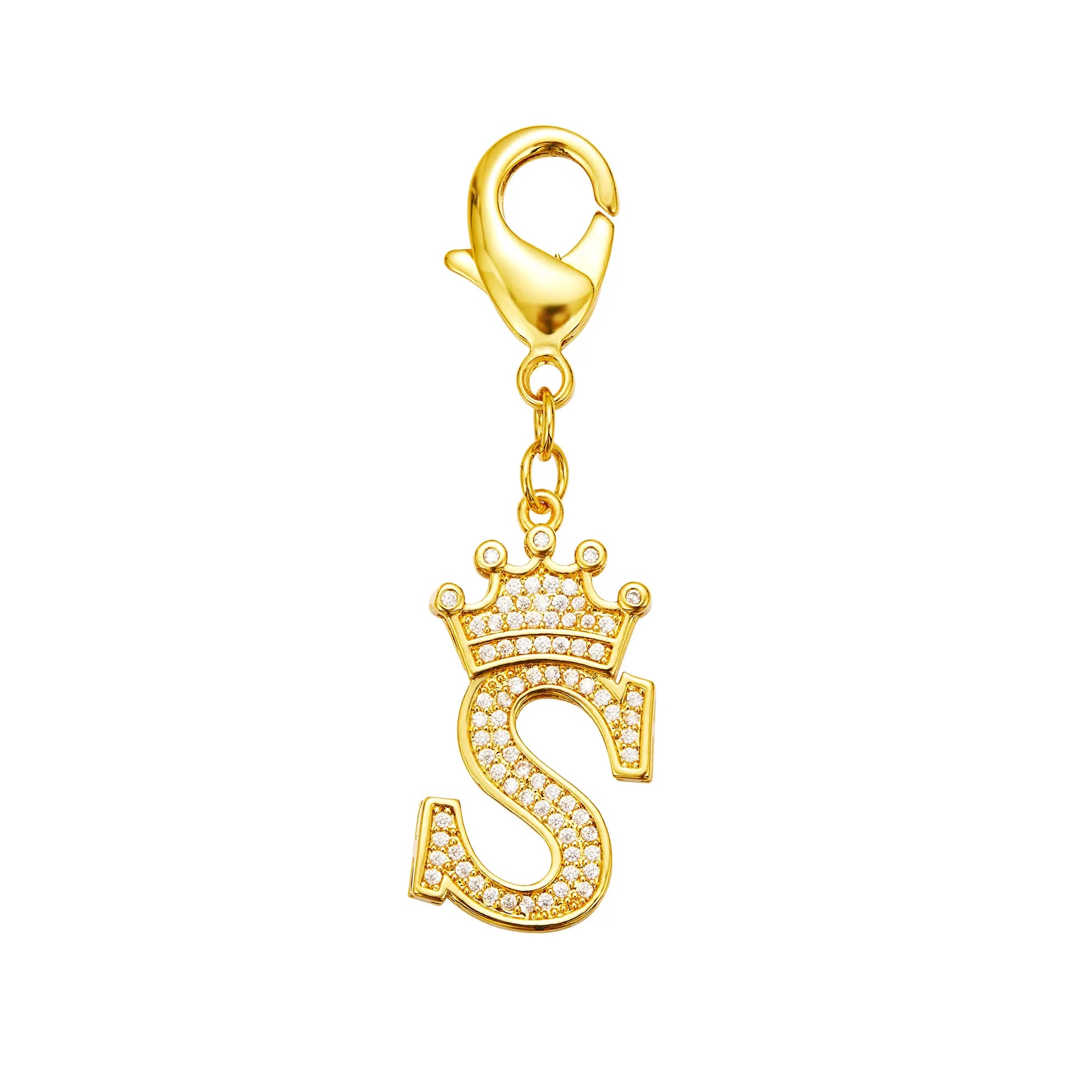 POPILY "Golden Crown" Pet Collar — Meticulously Crafted from 18K Gold-Plated Titanium Steel, Featuring a Clasp Exquisitely Set with Dazzling Cubic Zirconia. This Luxurious Collar Is Custom-Tailored for Large Dogs and Showcases a Stylish Cuban Link Design.