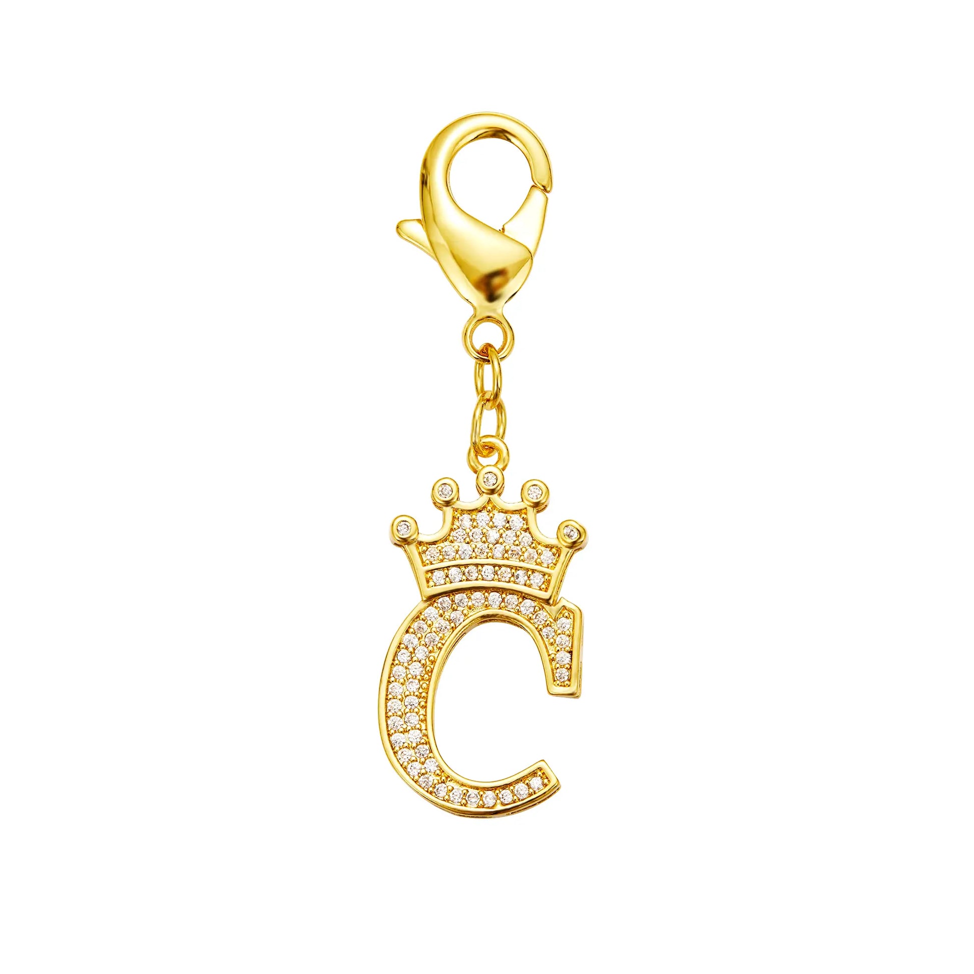 POPILY "Golden Crown" Pet Collar — Meticulously Crafted from 18K Gold-Plated Titanium Steel, Featuring a Clasp Exquisitely Set with Dazzling Cubic Zirconia. This Luxurious Collar Is Custom-Tailored for Large Dogs and Showcases a Stylish Cuban Link Design.