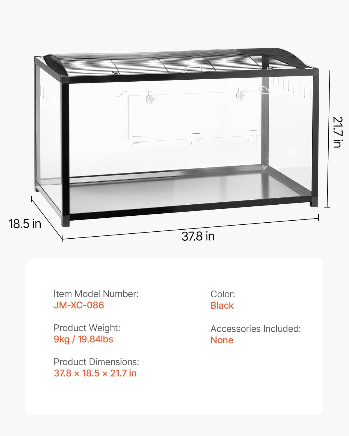 Hamster Cage, 360 Viewing Transparent Hamster Habitats, Small Animal Cage