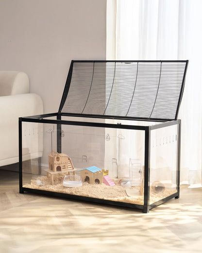 Hamster Cage, 360 Viewing Transparent Hamster Habitats, Small Animal Cage