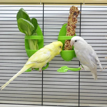 Bird Cuttlebone Holder Bird Cage Feeding Holder Vegetable Fruits Cuttlebone Holder for Parrot Budgies Parakeet Cockatiel