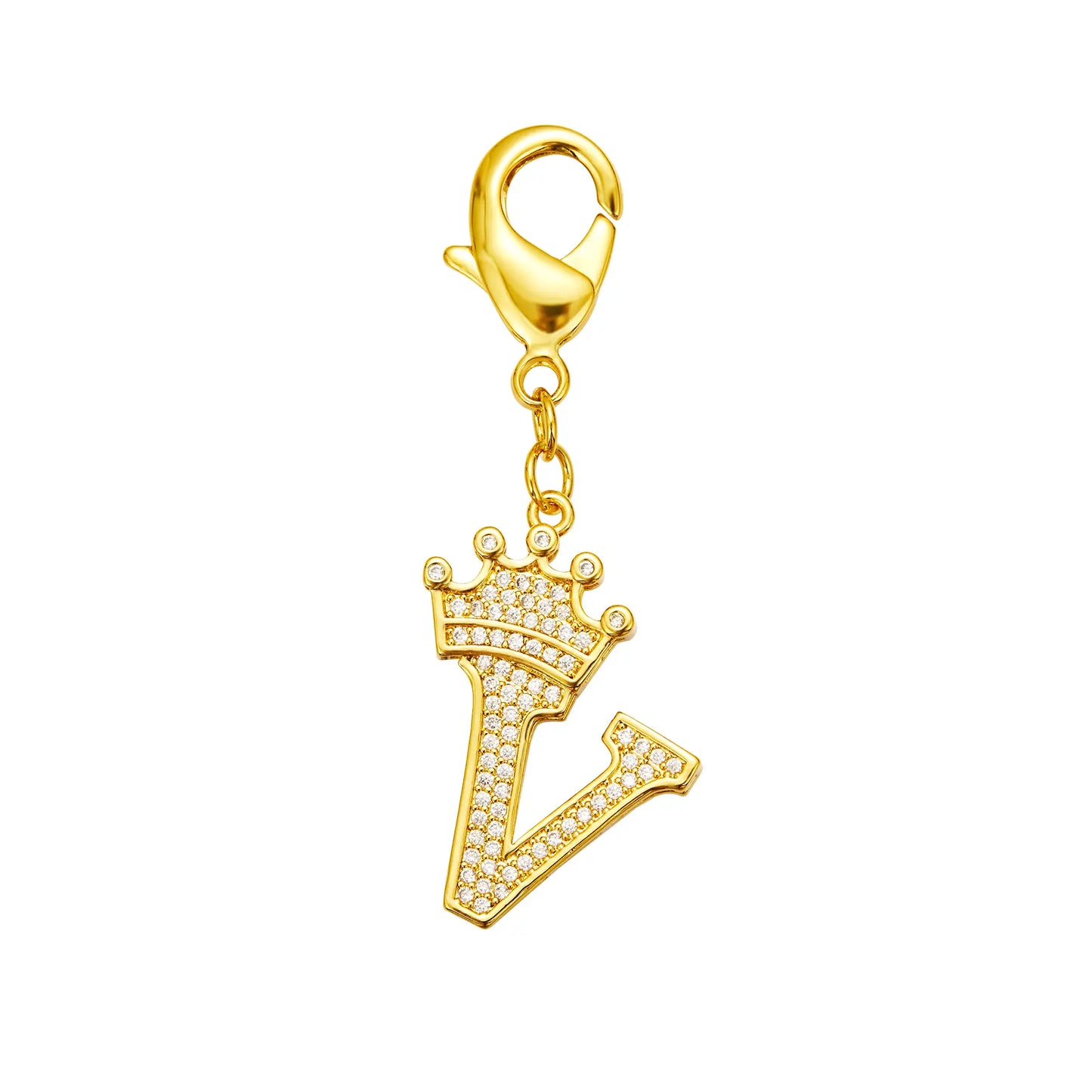 POPILY "Golden Crown" Pet Collar — Meticulously Crafted from 18K Gold-Plated Titanium Steel, Featuring a Clasp Exquisitely Set with Dazzling Cubic Zirconia. This Luxurious Collar Is Custom-Tailored for Large Dogs and Showcases a Stylish Cuban Link Design.