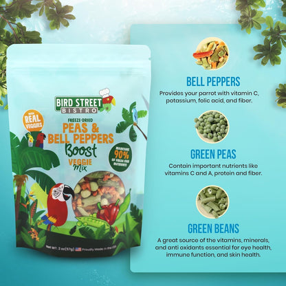Bird Treats - Parrot & Cockatiel Food - Parakeet & Conure Treats - Topper