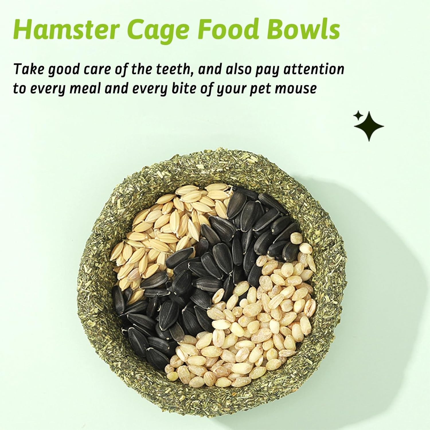 12 Pcs Hamster Edible Premium Timothy Hay Chew Bowl Rabbit Treats for Teeth Chewing Chinchilla Chew & Decor Toys for Syrian Dwarf Hamsters Gerbils Mice