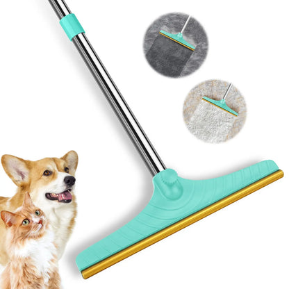 Adjustable Pet Hair Remover Brush with Hanging Ring - Versatile Cleaning Tool for Carpets and Floors, Ideal Gift for Pet Owners