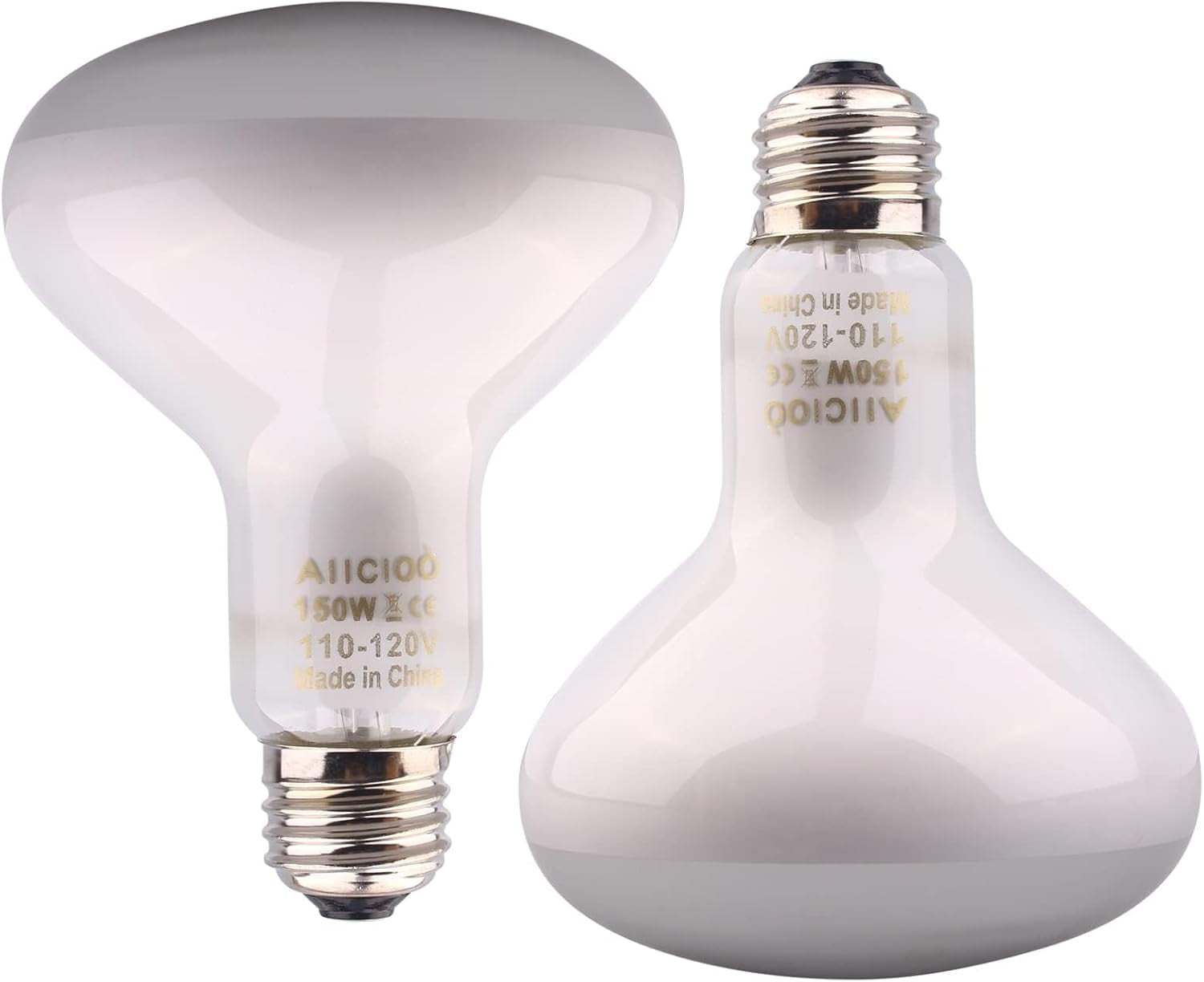 Reptile Basking Light Bulb - 150W Reptile Heat Lamp 2 Pack UVA Daylight Amphibians Basking Bulb for Bearded Dragon Turtle Hermit Crab Gecko Lizard Chicken