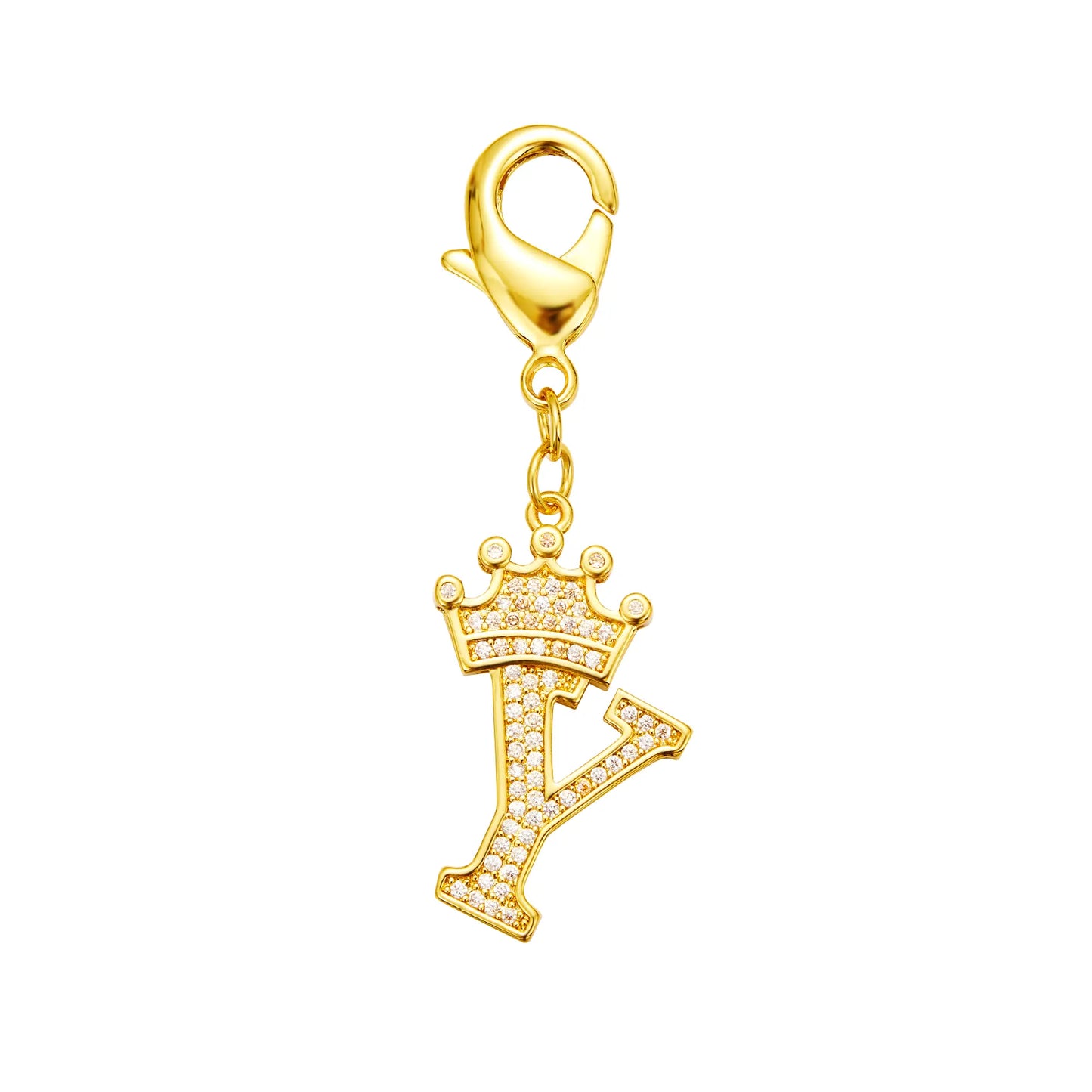 POPILY "Golden Crown" Pet Collar — Meticulously Crafted from 18K Gold-Plated Titanium Steel, Featuring a Clasp Exquisitely Set with Dazzling Cubic Zirconia. This Luxurious Collar Is Custom-Tailored for Large Dogs and Showcases a Stylish Cuban Link Design.