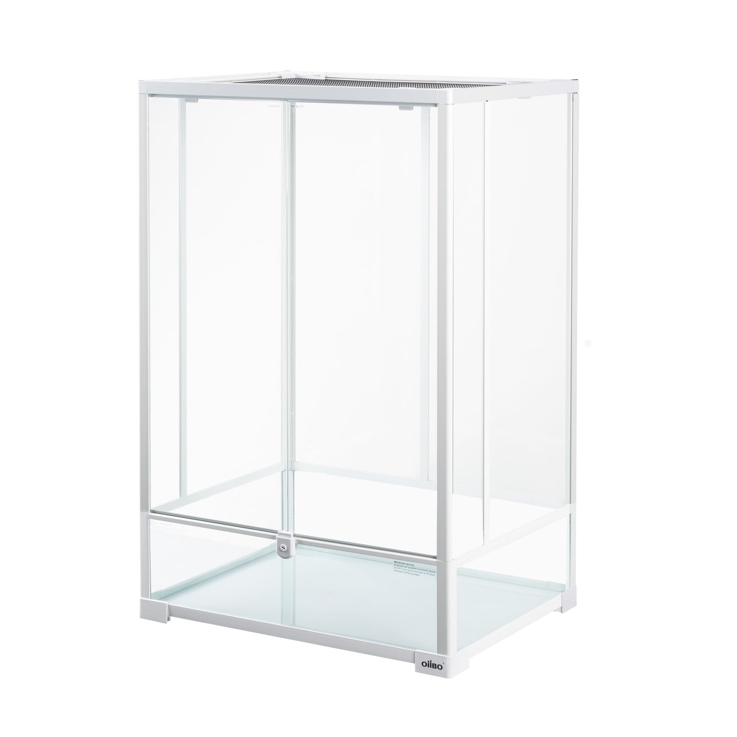 White Reptile Glass Terrarium 24 X 18 X 36 Inches
