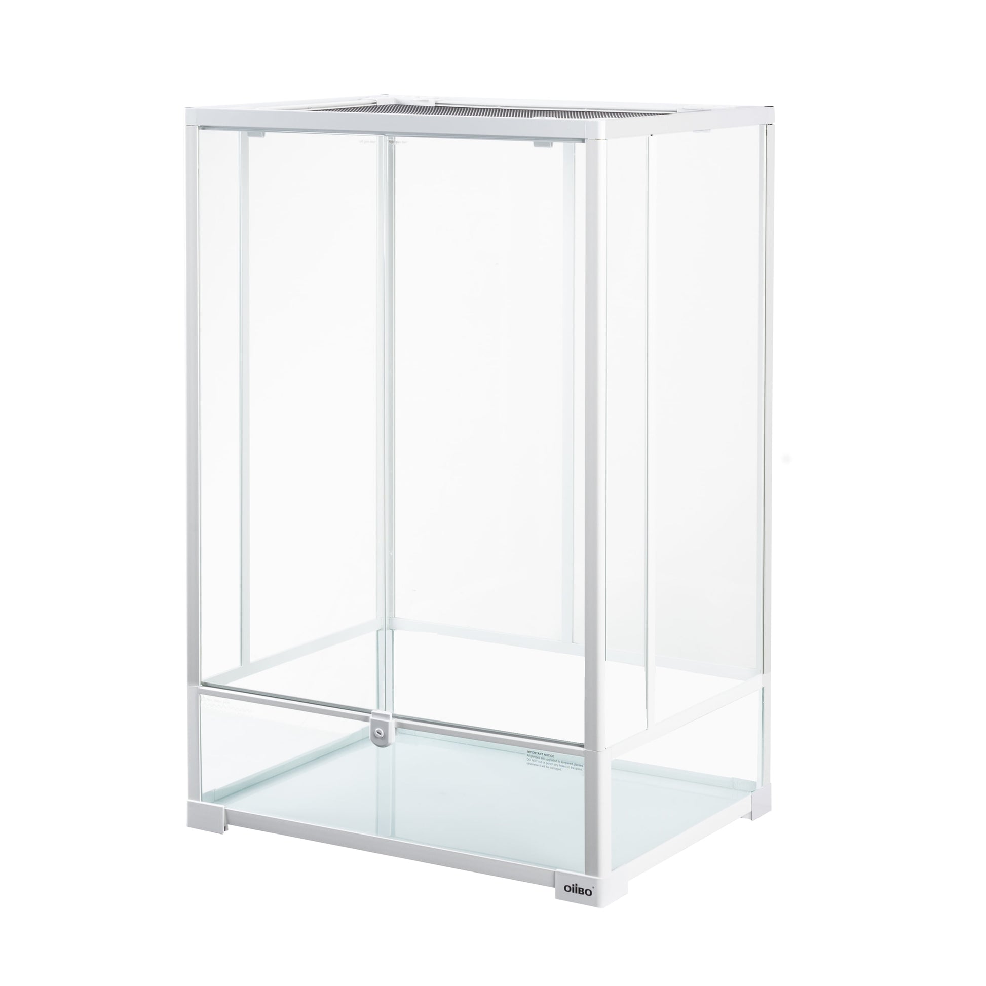White Reptile Glass Terrarium 24 X 18 X 36 Inches