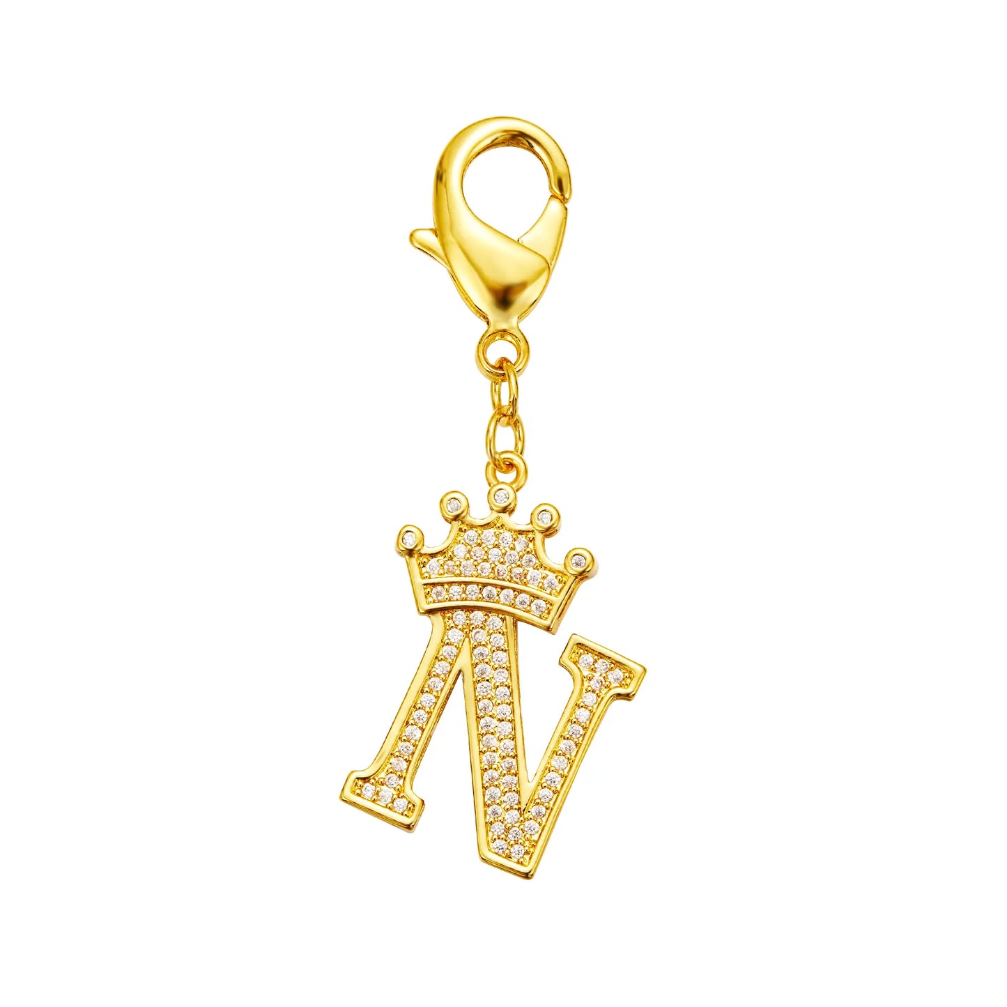 POPILY "Golden Crown" Pet Collar — Meticulously Crafted from 18K Gold-Plated Titanium Steel, Featuring a Clasp Exquisitely Set with Dazzling Cubic Zirconia. This Luxurious Collar Is Custom-Tailored for Large Dogs and Showcases a Stylish Cuban Link Design.