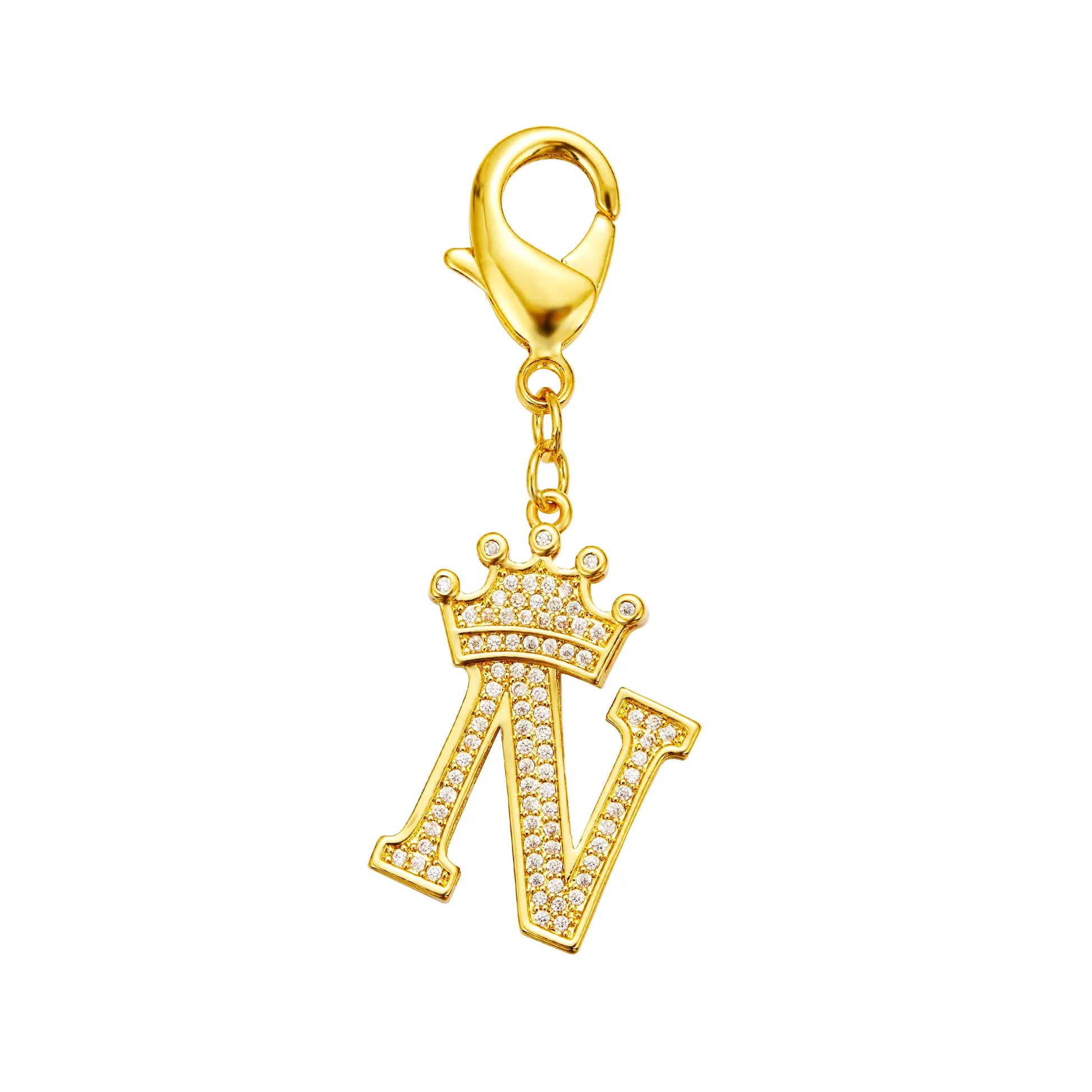 POPILY "Golden Crown" Pet Collar — Meticulously Crafted from 18K Gold-Plated Titanium Steel, Featuring a Clasp Exquisitely Set with Dazzling Cubic Zirconia. This Luxurious Collar Is Custom-Tailored for Large Dogs and Showcases a Stylish Cuban Link Design.