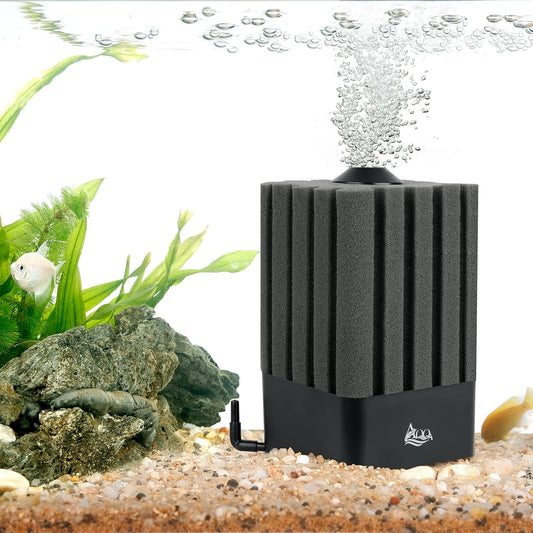 Aquarium Filter Fish Tank Sponge Filter Whisper Submersible Filters for Aquarium Foam Filter for Freshwater & Saltwater(Medium for 20-110 Gallon)