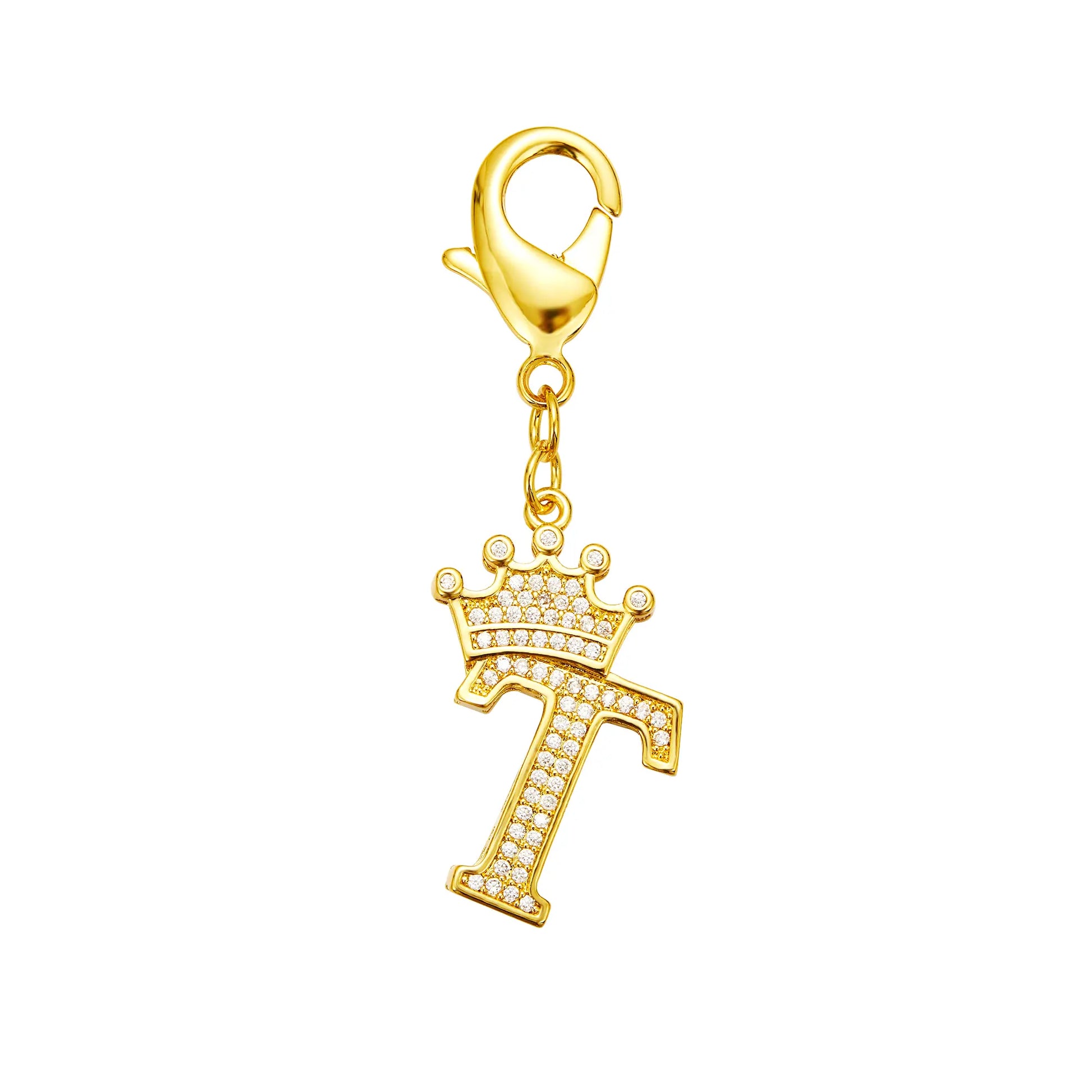 POPILY "Golden Crown" Pet Collar — Meticulously Crafted from 18K Gold-Plated Titanium Steel, Featuring a Clasp Exquisitely Set with Dazzling Cubic Zirconia. This Luxurious Collar Is Custom-Tailored for Large Dogs and Showcases a Stylish Cuban Link Design.
