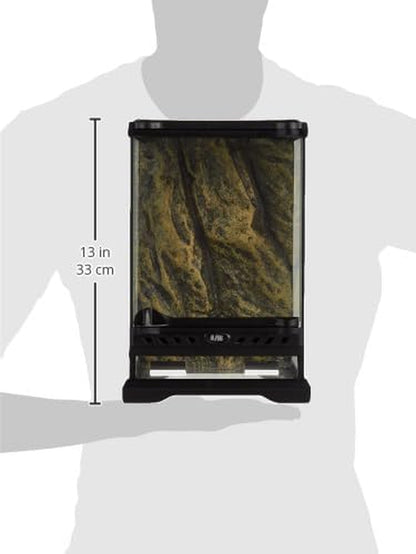 Glass Nano Terrarium Kit for Reptiles and Amphibians, Nano Tall - 8 X 8 X 12 Inches