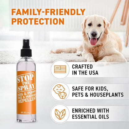 EBPP Stop the Spray - Dog & Puppy Pee Marking Repellent - Pet Training Spray - Puppy Potty Training Spray for Dogs - Dog Pee Stopper - Pee Deterrent for Dogs - No Marking Spray for Dogs Indoor