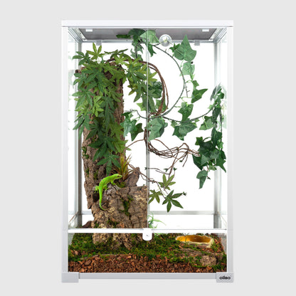 White Reptile Glass Terrarium 24 X 18 X 36 Inches