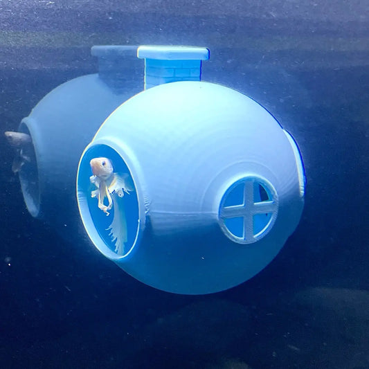 Betta Resting Ball Hide Home, Toy Cave for Betta Fish, Aquarium Decoration for Betta Fish, Hammock Betta Home