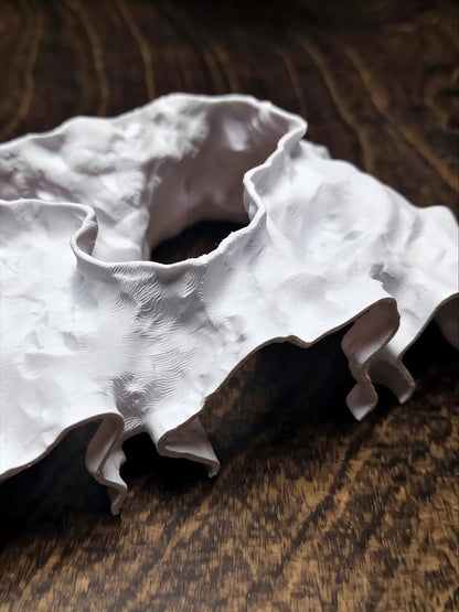 3D Printed Fish Tank Cave, Multi-Tunnel Escape Hideaway, Lava Texture, Betta Fish Tank Decor, Unique Aquatic Pet Habitat Decoration