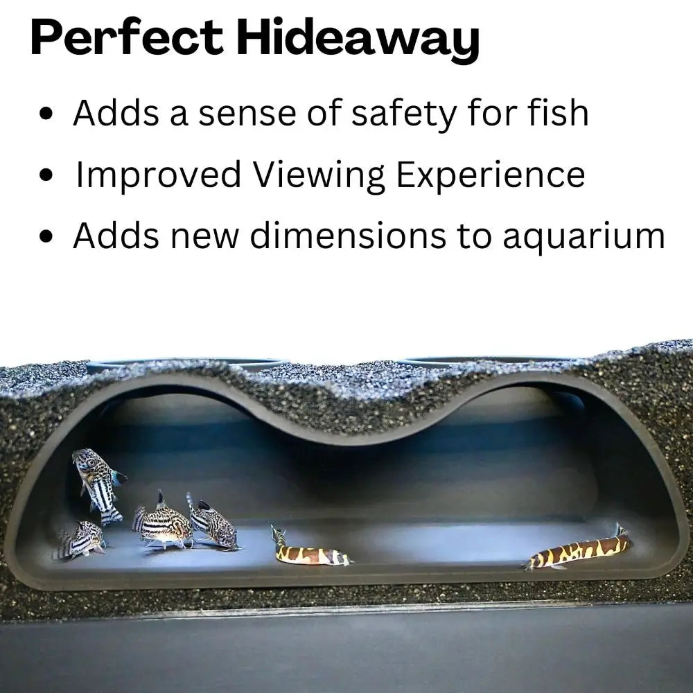 Multifunctional Aquarium Underground Tunnel Cave under Gravel Tunnel Curve Aquarium Decoration Tunnel Caves Fish Tank Decoration