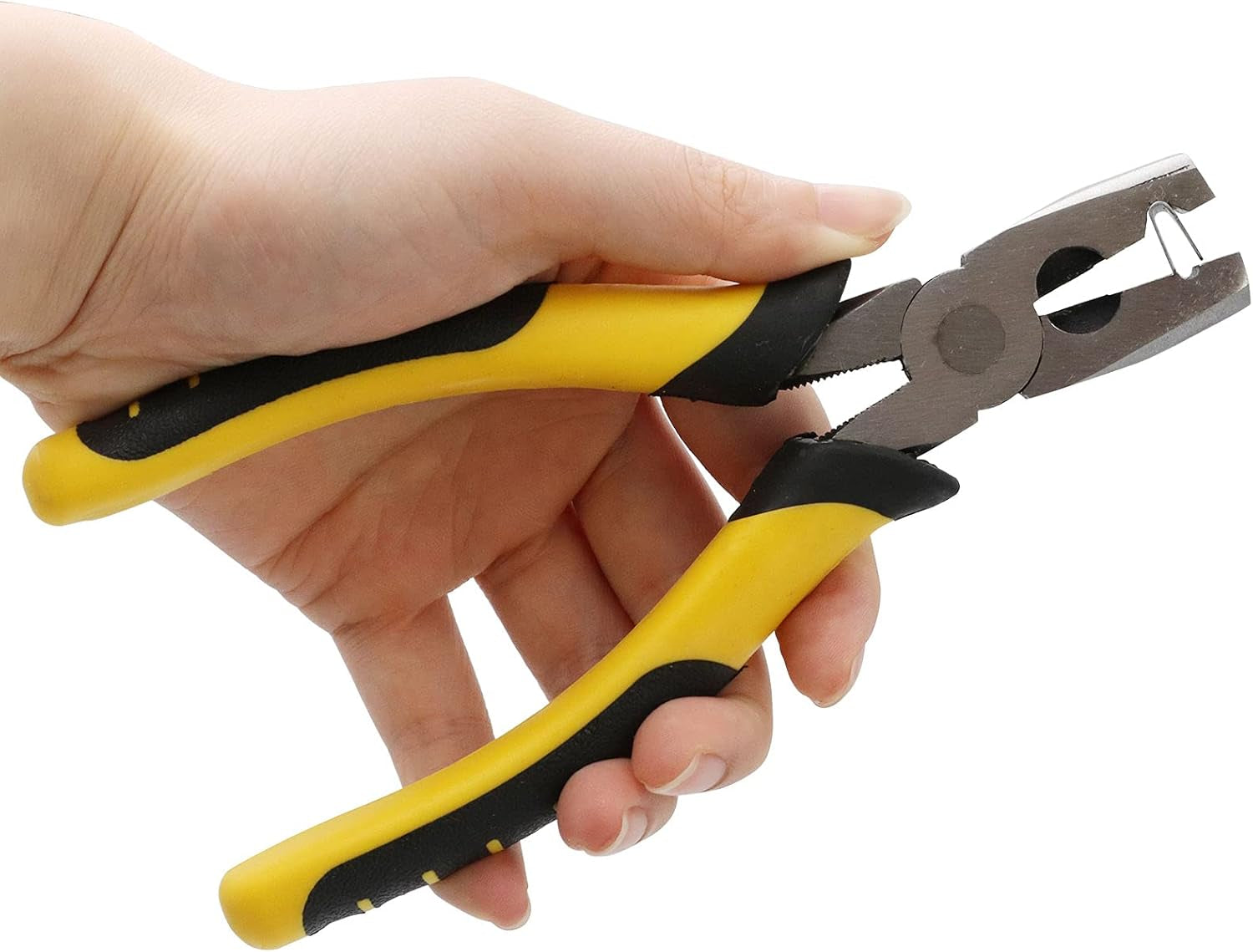 Wire Cage Buckle Pliers with 600 Wire Cage Clips Wire Cage Fasten Clips Buckle Pliers Pet Cage Building Installation Clips Tools