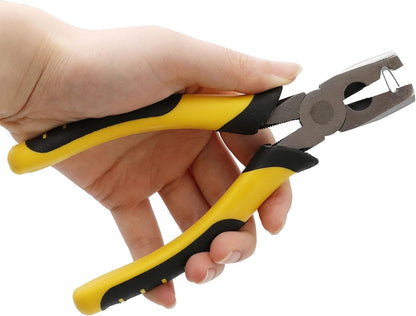Wire Cage Buckle Pliers with 600 Wire Cage Clips Wire Cage Fasten Clips Buckle Pliers Pet Cage Building Installation Clips Tools
