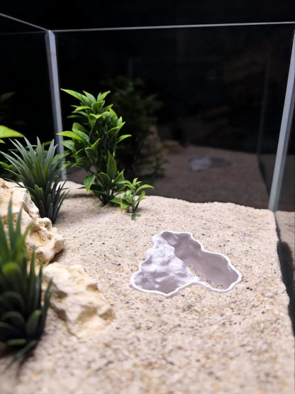 3D Printed Fish Tank Cave, Multi-Tunnel Escape Hideaway, Lava Texture, Betta Fish Tank Decor, Unique Aquatic Pet Habitat Decoration