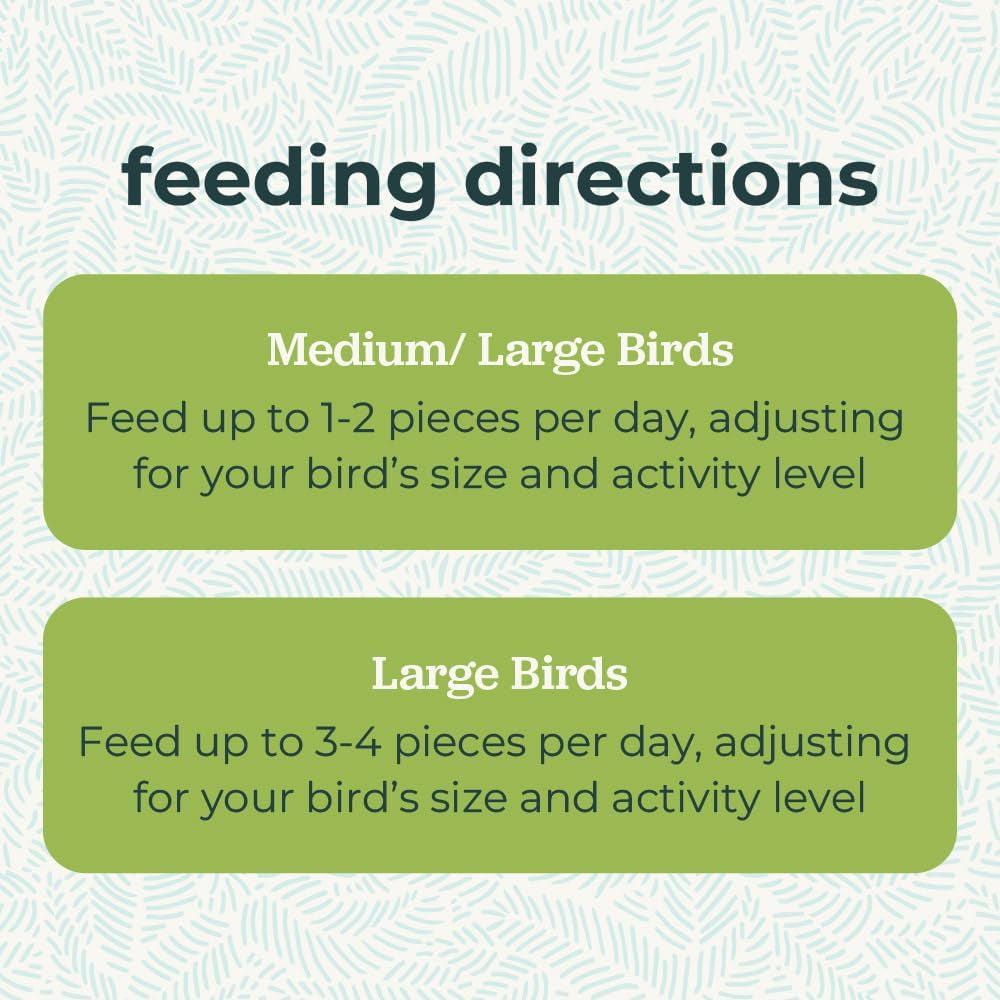 Healthy Bites, Rewarding Bird Treat, Medium/Large to Large Birds, No Artificial Flavors or Preservatives, Treat for Conures, Caiques, Cockatoos, and Amazons, 3Oz