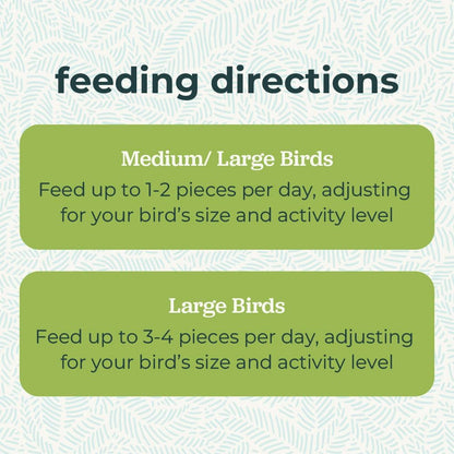Healthy Bites, Rewarding Bird Treat, Medium/Large to Large Birds, No Artificial Flavors or Preservatives, Treat for Conures, Caiques, Cockatoos, and Amazons, 3Oz