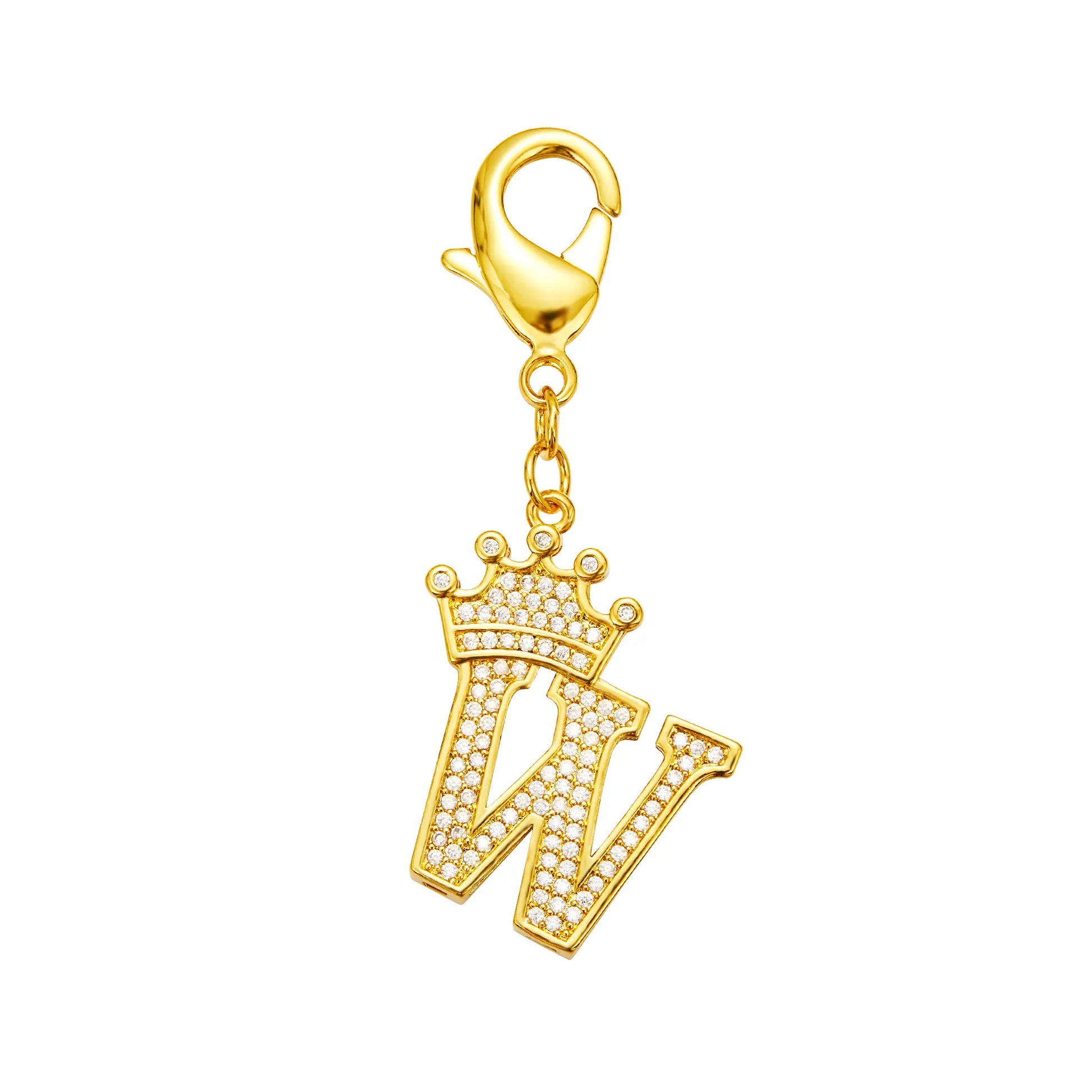 POPILY "Golden Crown" Pet Collar — Meticulously Crafted from 18K Gold-Plated Titanium Steel, Featuring a Clasp Exquisitely Set with Dazzling Cubic Zirconia. This Luxurious Collar Is Custom-Tailored for Large Dogs and Showcases a Stylish Cuban Link Design.